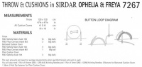 Knitting Pattern - Sirdar 7267 - Ophelia & Freya - Throw & Cushions